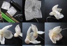Как сделать цветы из ткани
